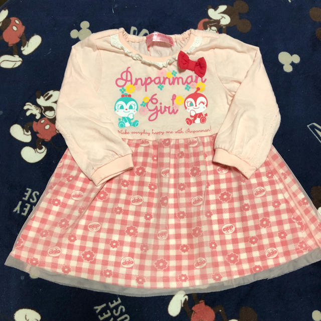 アンパンマン(アンパンマン)のワンピース キッズ/ベビー/マタニティのキッズ服女の子用(90cm~)(ワンピース)の商品写真