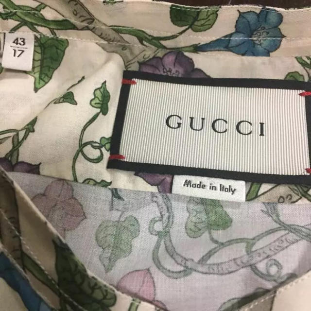 Gucci(グッチ)のやまだ2911様専用 グッチ 16SS〜 デザイン スタンドカラー シャツ  メンズのトップス(シャツ)の商品写真