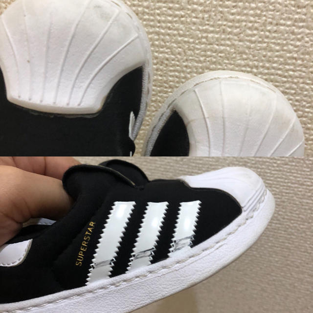 adidas(アディダス)のアディダス スーパースター R♡様11日までお取り置き キッズ/ベビー/マタニティのベビー靴/シューズ(~14cm)(スリッポン)の商品写真