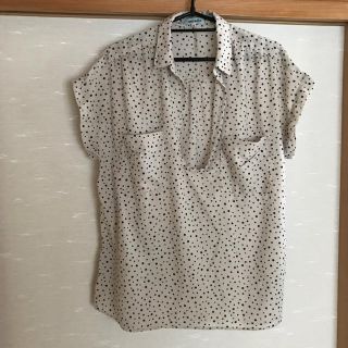 シューラルー(SHOO・LA・RUE)の【送込】シューラルー★半袖シャツ★ドット★サイドレース★M(シャツ/ブラウス(半袖/袖なし))