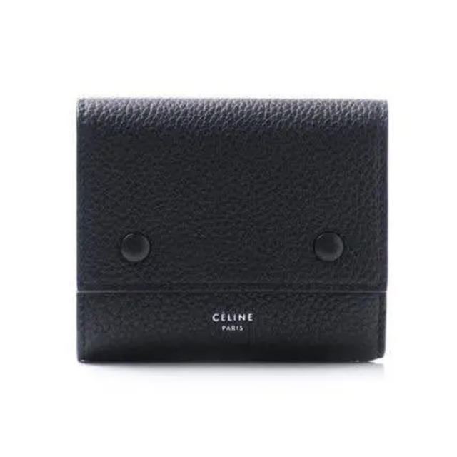 【新品】celine 三つ折り 財布 黒ファッション小物