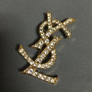 サンローラン(Saint Laurent)のYSL イヴサンローラン サンローラン ブローチ ゴールド(ブローチ/コサージュ)