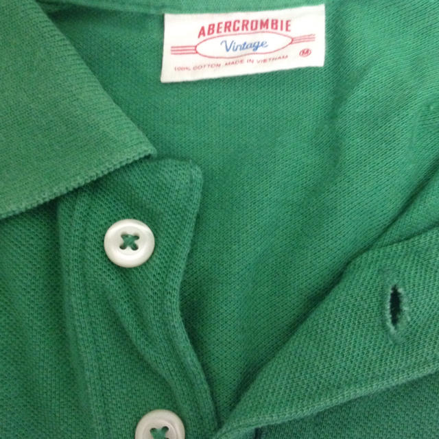Abercrombie&Fitch(アバクロンビーアンドフィッチ)のViViアバクロビンテージポロシャツM緑 レディースのトップス(ポロシャツ)の商品写真
