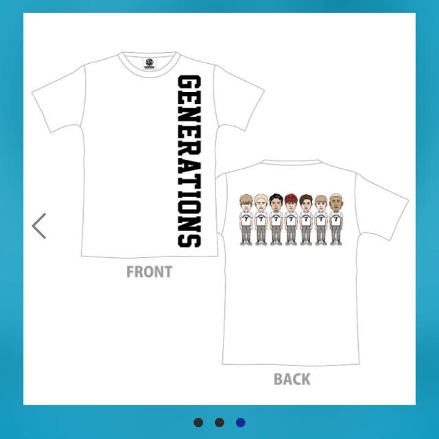 GENERATIONS(ジェネレーションズ)のGENERATIONS LIVE TOUR2018 キャラクターTシャツ エンタメ/ホビーのタレントグッズ(ミュージシャン)の商品写真