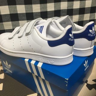 アディダス(adidas)のたくみ様専用！！【新品】adidas スタンスミス ベルクロ（ブルー:27㎝）(スニーカー)