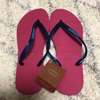 ハワイアナス(havaianas)の新品ハワイアナス バイカラー ビーチサンダル 35-36(ビーチサンダル)