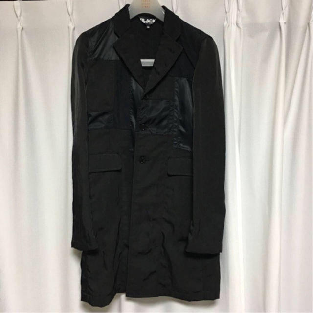 black comme des garcons コート パッチワークポリエステル100％原産国