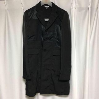 black comme des garcons コート パッチワーク(チェスターコート)