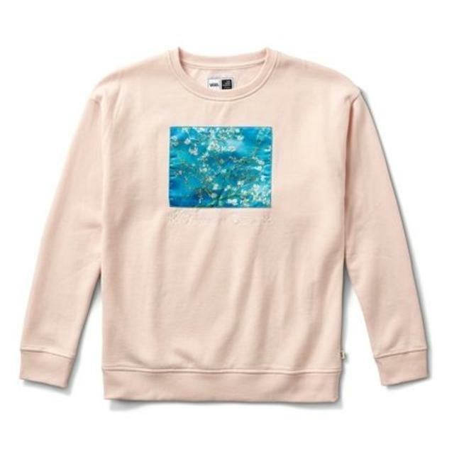 VANS(ヴァンズ)のS VANS X VAN GOGH BLOSSOM CREWNECK PINK メンズのトップス(スウェット)の商品写真