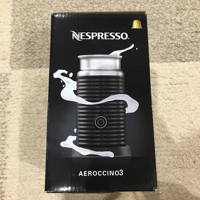 Nestle(ネスレ)のRADKA様専用   ネスプレッソ  エアロチーノ3  ブラック スマホ/家電/カメラの調理家電(コーヒーメーカー)の商品写真