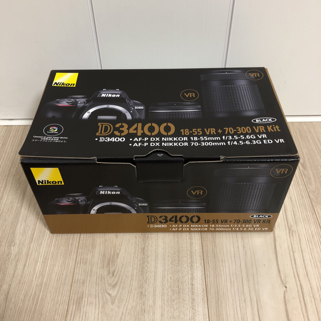 値下げ【新品】 Nikon D3400 標準レンズ付●正規店購入メーカー保証付