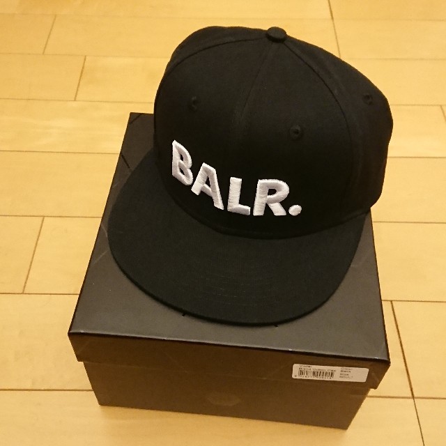 BALR. ボーラー キャップ 黒 ブラック 化粧箱 袋付き