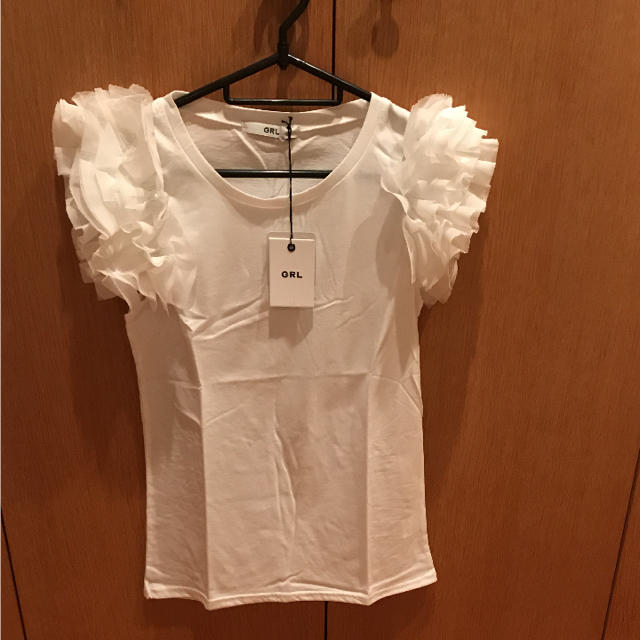 GRL(グレイル)のフリル付きシャツ レディースのトップス(Tシャツ(半袖/袖なし))の商品写真