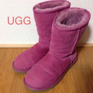 アグ(UGG)のUGG☆ピンクミドルブーツ(ブーツ)