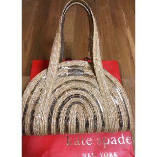 ケイトスペードニューヨーク(kate spade new york)のレア✨kate♠︎spade カゴバッグ(^^)売り切り❗️(かごバッグ/ストローバッグ)