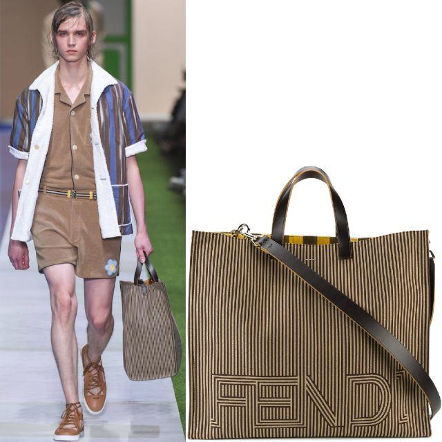 FENDI(フェンディ)の新品本物 FENDI フェンディ ラージロゴ トートバッグ メンズ メンズのバッグ(トートバッグ)の商品写真