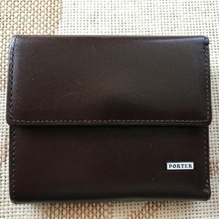 ポーター(PORTER)の【値下げ】PORTER SHEEN 二つ折り財布 ブラウン(折り財布)