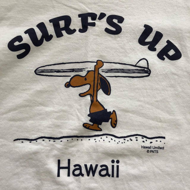 SNOOPY(スヌーピー)のスヌーピー Hawaii限定 Tシャツ SURFS UP レディースのトップス(Tシャツ(半袖/袖なし))の商品写真