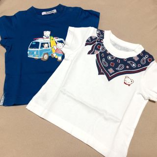 ファミリア(familiar)のファミリア Tシャツ 2枚セット 80(Ｔシャツ)