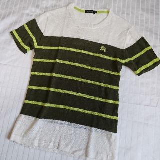 バーバリーブラックレーベル(BURBERRY BLACK LABEL)のバーバリーブラックレーベル リネン100(Tシャツ/カットソー(半袖/袖なし))