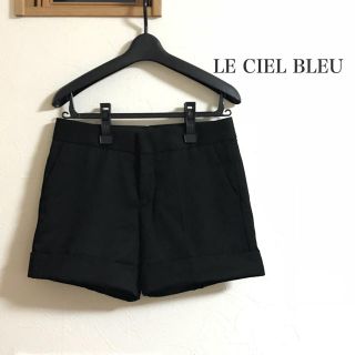 ルシェルブルー(LE CIEL BLEU)のルシェルブルー ショートパンツ サイズ38 ブラック(ショートパンツ)