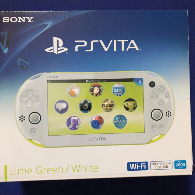PlayStation(プレイステーション)のpsvita limegreen エンタメ/ホビーのゲームソフト/ゲーム機本体(携帯用ゲーム機本体)の商品写真
