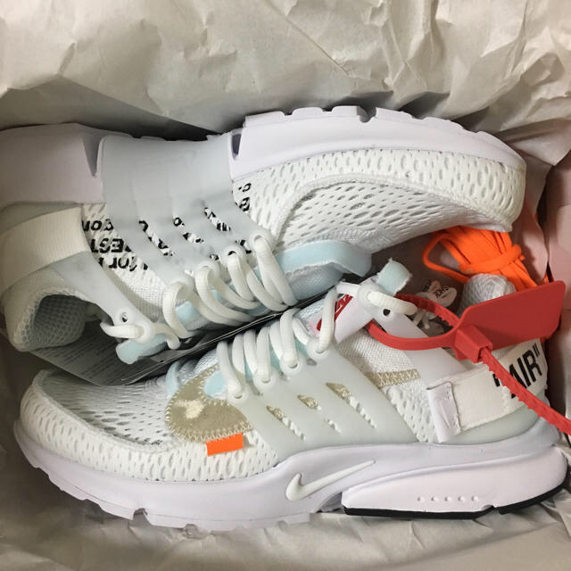 スニーカーナイキ オフホワイト NIKE OFF-WHITE エアプレスト ホワイト 26