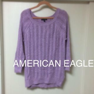 アメリカンイーグル(American Eagle)の紫ニット(ニット/セーター)