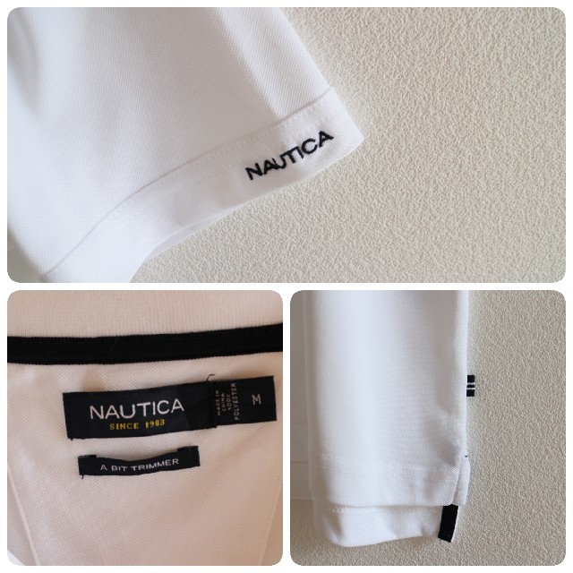 NAUTICA(ノーティカ)のUS ノーティカ white 半袖 ポロシャツ M メンズのトップス(ポロシャツ)の商品写真