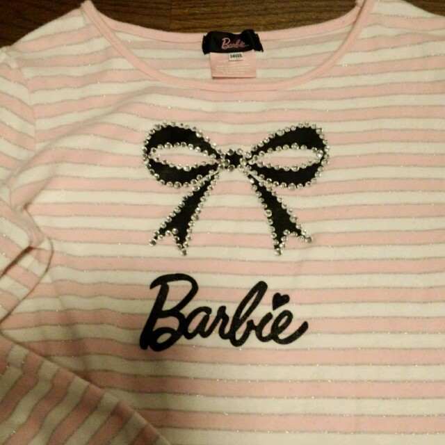 Barbie(バービー)のボーダー長袖Tシャツ　140cm キッズ/ベビー/マタニティのキッズ服女の子用(90cm~)(その他)の商品写真
