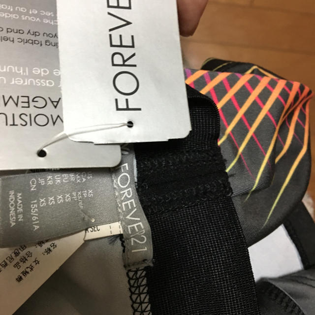 FOREVER 21(フォーエバートゥエンティーワン)のFOREVER21ショートスパッツ未使用品size：155/61A レディースのレッグウェア(レギンス/スパッツ)の商品写真