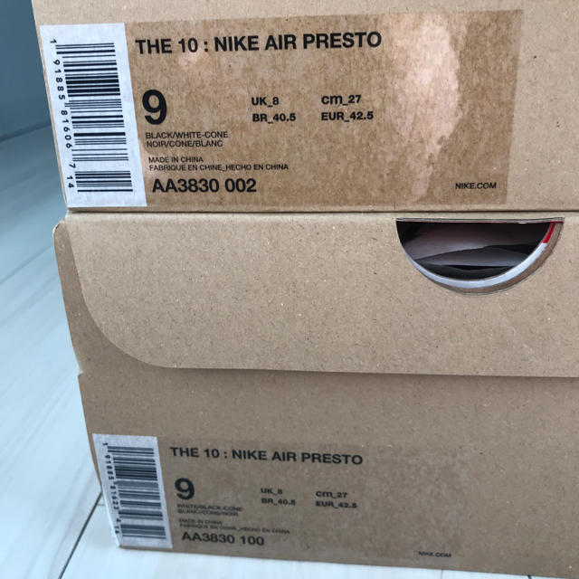 NIKE(ナイキ)の黒白セット 27cm Off-White Nike Air Presto 正規品 メンズの靴/シューズ(スニーカー)の商品写真