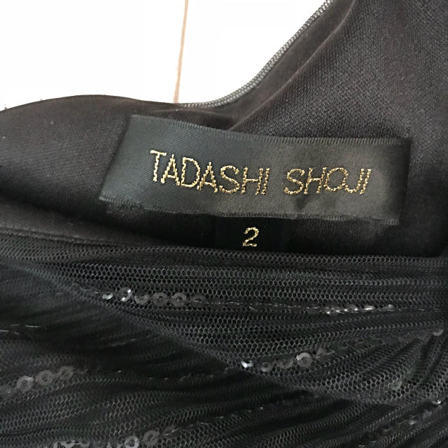 TADASHI SHOJI(タダシショウジ)のShoji Tadashi ワンショルダースリットロングドレス レディースのフォーマル/ドレス(ロングドレス)の商品写真