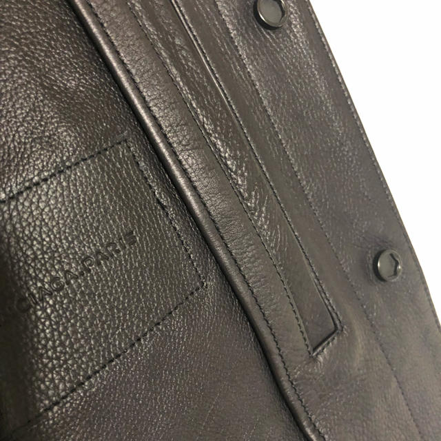 Balenciaga(バレンシアガ)のBALENCIAGA レザージャケット カーフ 46 S バレンシアガ メンズのジャケット/アウター(レザージャケット)の商品写真