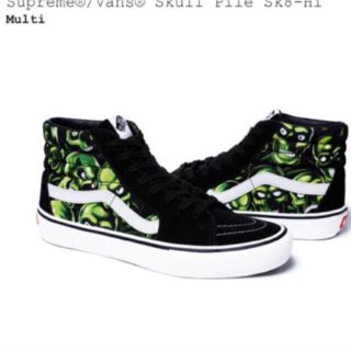 シュプリーム(Supreme)のUS10 28cm supreme  vans sk8hi skull pile(スニーカー)