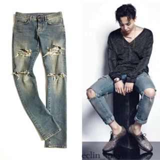 サンローラン(Saint Laurent)のsaint laurent Paris エディ期 gdragon 着用 デニム(デニム/ジーンズ)