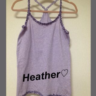 ヘザー(heather)のレースキャミソール♡(キャミソール)