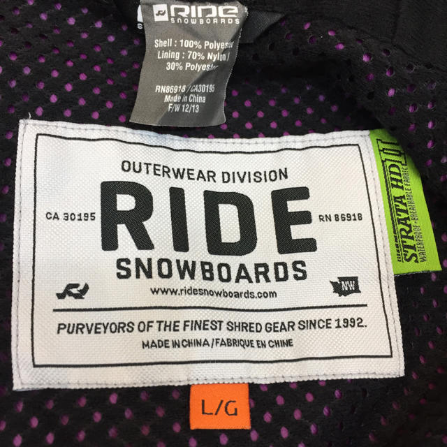 即購入OK! RIDE SNOWBOARDS ライド スノーボード ウェア