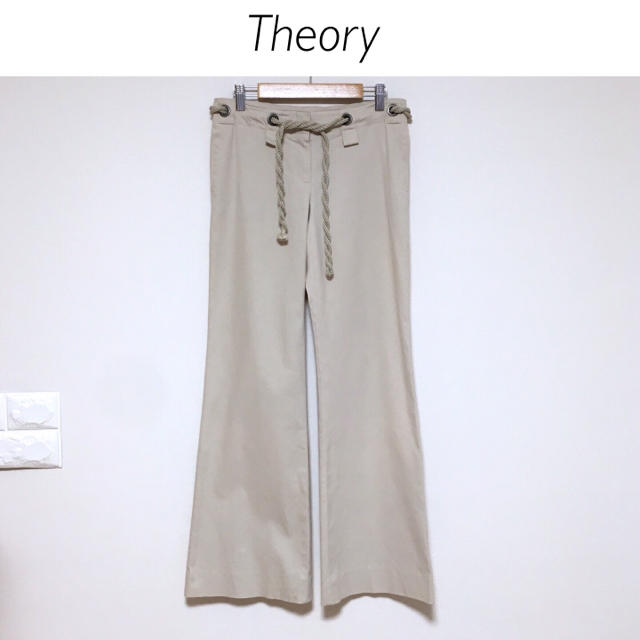 theory(セオリー)の【日本製】theory ロープベルト コットンストレッチパンツ レディースのパンツ(カジュアルパンツ)の商品写真