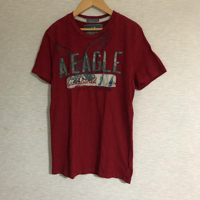 American Eagle(アメリカンイーグル)のUSA古着 アメリカンイーグル ダメージTシャツ XS メンズのトップス(Tシャツ/カットソー(半袖/袖なし))の商品写真