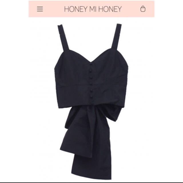 Honey mi Honey(ハニーミーハニー)のHoney mi Honey 今期♡ バックリボンビスチェ♡ レディースのトップス(キャミソール)の商品写真