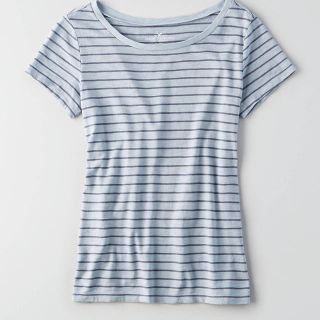 アメリカンイーグル(American Eagle)のAEOストライプクルーネックTシャツ(Tシャツ(半袖/袖なし))