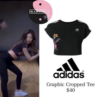 アディダス(adidas)の【adidas】フラワークロップドTシャツ(Tシャツ(半袖/袖なし))