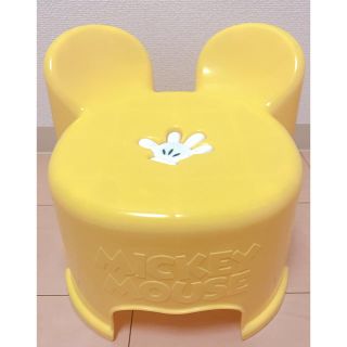 ディズニー(Disney)のミッキーマウス スツール イエロー キッズ(スツール)