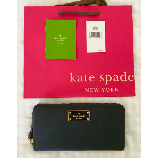 kate spade new york(ケイトスペードニューヨーク)の【smile様専用】【新品】ケイトスペード 長財布 ブラック レディースのファッション小物(財布)の商品写真