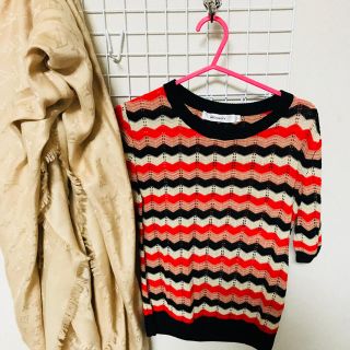 マウジー(moussy)のR♡様専用 moussy  ボーダーニットTOP(ニット/セーター)