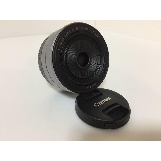 新品 Canon 単焦点レンズ EF-M22mm F2 STM シルバー - www