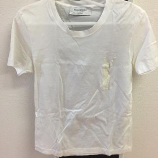 サンローラン(Saint Laurent)のイヴ・サンローラン Tシャツ ホワイト(Tシャツ(半袖/袖なし))