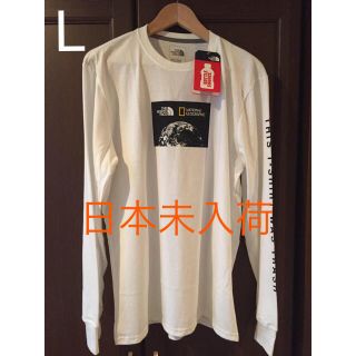 ザノースフェイス(THE NORTH FACE)の日本未入荷 ノースフェイス ナショジオ コラボ Tシャツ L(Tシャツ/カットソー(七分/長袖))