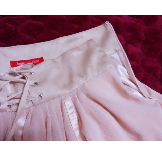 Apuweiser-riche(アプワイザーリッシェ)のリボンチュールスカート レディースのスカート(ミニスカート)の商品写真